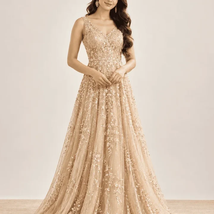 Champagne Evening Gown