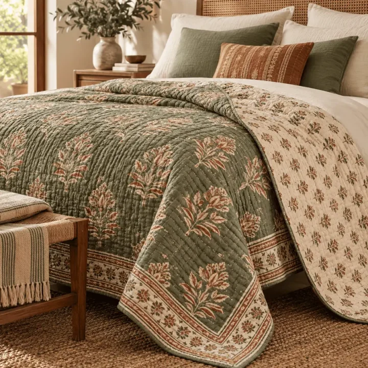 Reversible Handloom Quilt